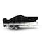 Eevelle Boat Cover V HULL FISHING Center Console, High Bow Rails, Outboard 19ft 6in L 96in W Black SFVCCR1996B-BLK - alternate 1